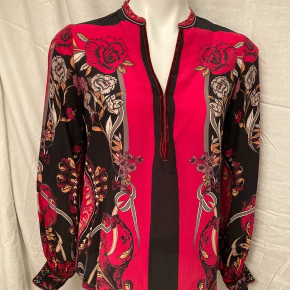 Hale Bob Tops - Hale Bob Sheer Silk Blouse - GONE AUGUST 31ST